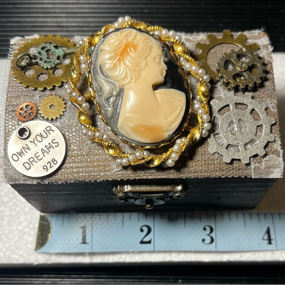 Handmade Vintage-Inspired Steampunk Box